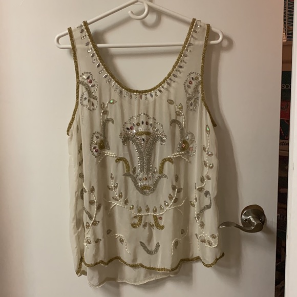 Women’s Tank Top with Bead Detailing - Picture 2 of 13
